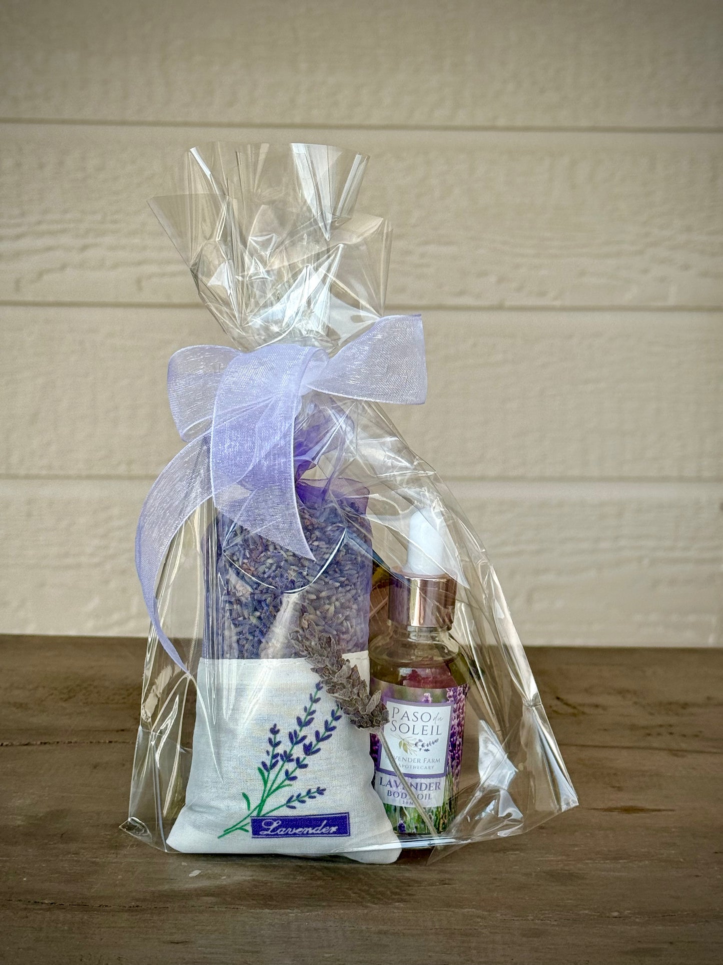 Lavender Rose Body Oil Gift Bag