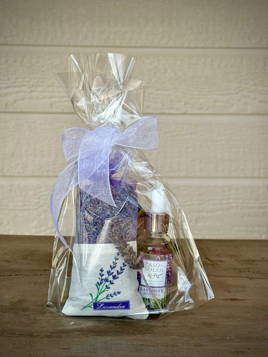 Lavender Rose Body Oil Gift Bag